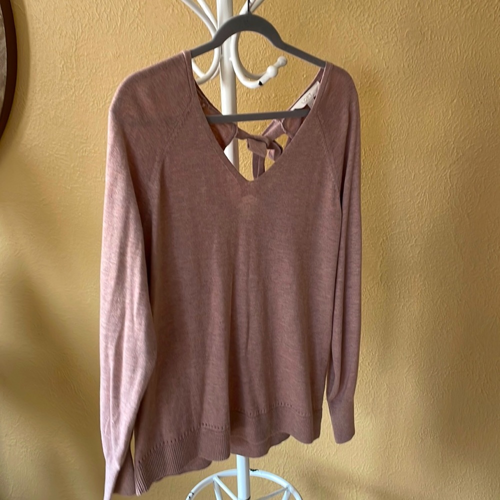 Loft pink sweater